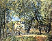 Camille Pissarro Hurrying to the landscape France oil painting artist